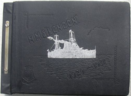 HMS London album cover. Commission 1929-1931.