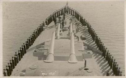HMS London album. Commission 1929-1931. Manning ship