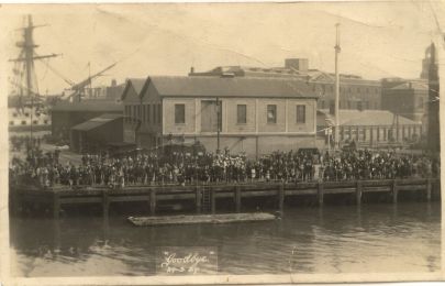 HMS London album. Commission 1929-1931. Pitch House Jetty Portsmouth England