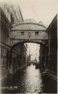 HMS London album. Commission 1929-1931. Bridge of Sighs. Venice Italy