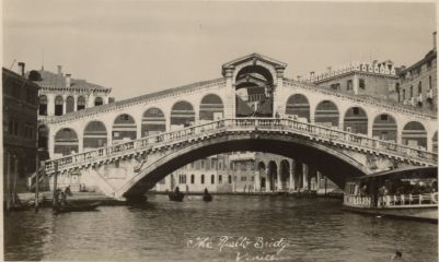HMS London album. Commission 1929-1931. Rialto Bridge. Venice Italy