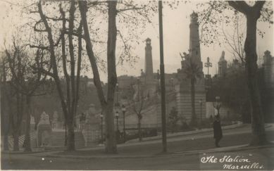 HMS London album. Commission 1929-1931. Gare de Marseille-Saint-Charles. Marseilles France