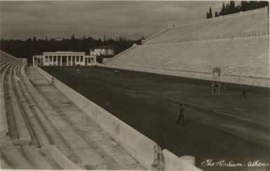 HMS London album. Commission 1929-1931.  Panathenaic Stadium. Athens Greece