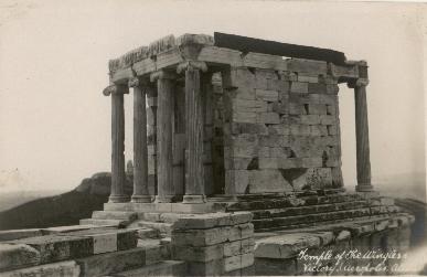 HMS London album. Commission 1929-1931. Temple of Athena Nike. Athens Greece
