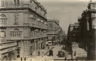 HMS London album. Commission 1929-1931. Strada Reale. Valletta Malta