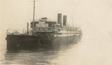 HMS London album. Commission 1929-1931. Gibraltar. SS Florida