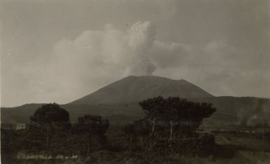 HMS London album. Commission 1929-1931. Vesuvius Naples Italy