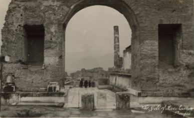 HMS London album. Commission 1929-1931. Herculaneum gate. Pompeii Italy