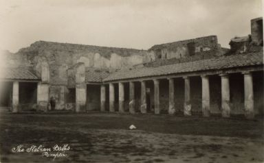 HMS London album. Commission 1929-1931. Stabian baths Pompeii Italy
