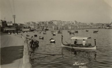 HMS London album. Commission 1929-1931. Sliema Malta