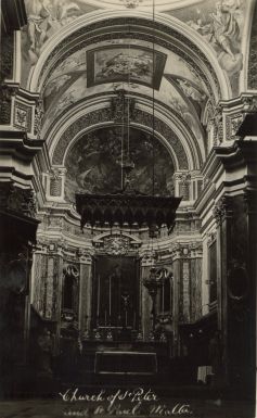 HMS London album. Commission 1929-1931. Basilica of St. Peter and St. Paul, Nadur Malta