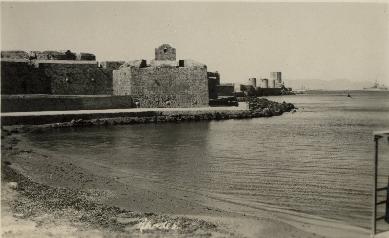 HMS London album. Commission 1929-1931. Harbour Rhodes Greece
